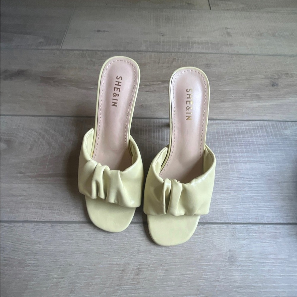 Light Green Shein Kitten Heels